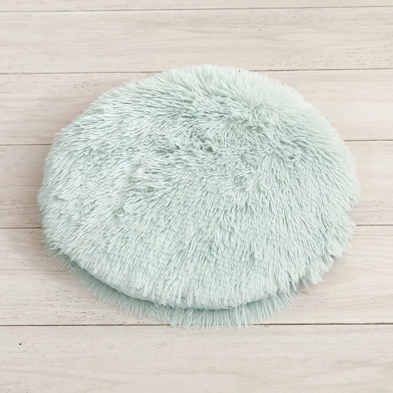 Soft Plush Round Cat Bed Mat