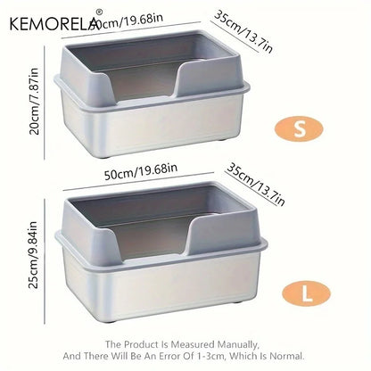 Extra Large Stainless Steel Cat Litter Box