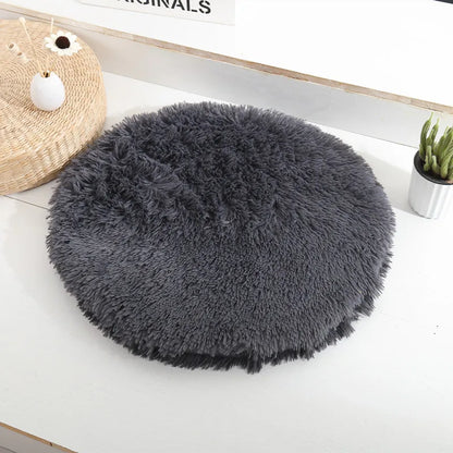 Soft Plush Round Cat Bed Mat