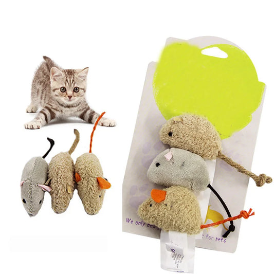 3pcs/set Funny Cat Toy Plush