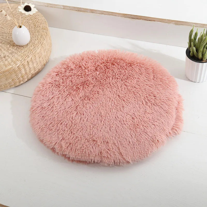 Soft Plush Round Cat Bed Mat