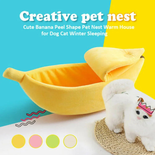 Banana Cat Bed House Cute Funny