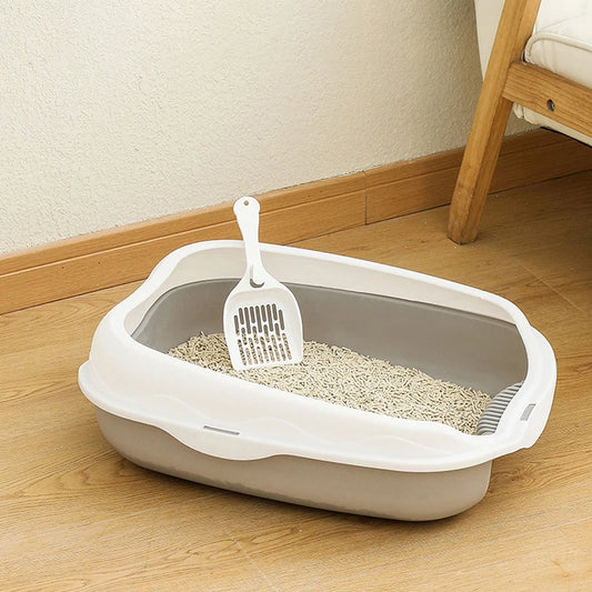 Semi Enclosed Splash Proof Cat Toilet