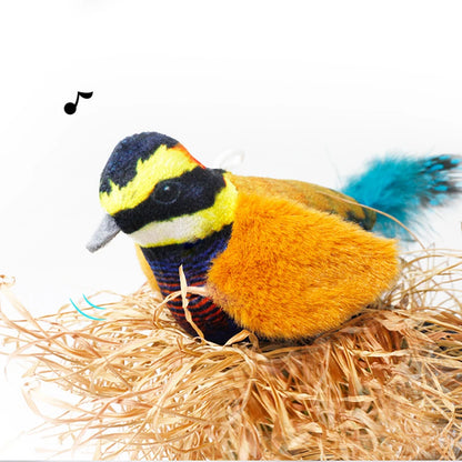 Pet simulation calling bird plush