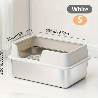 Extra Large Stainless Steel Cat Litter Box