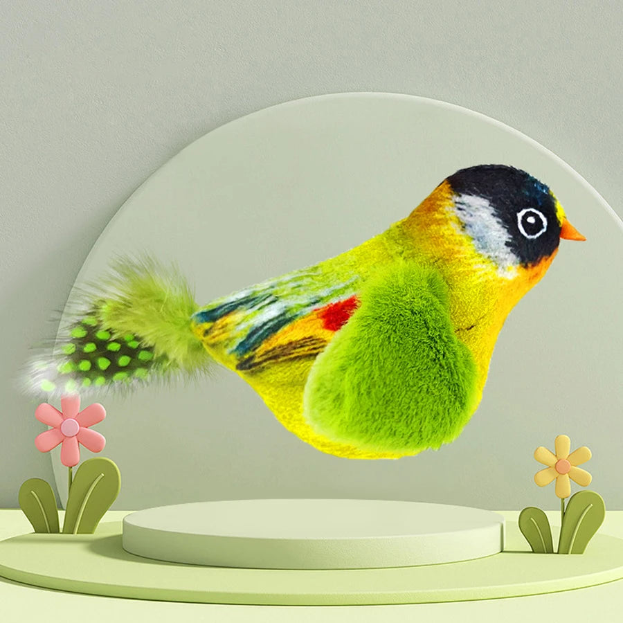 Pet simulation calling bird plush