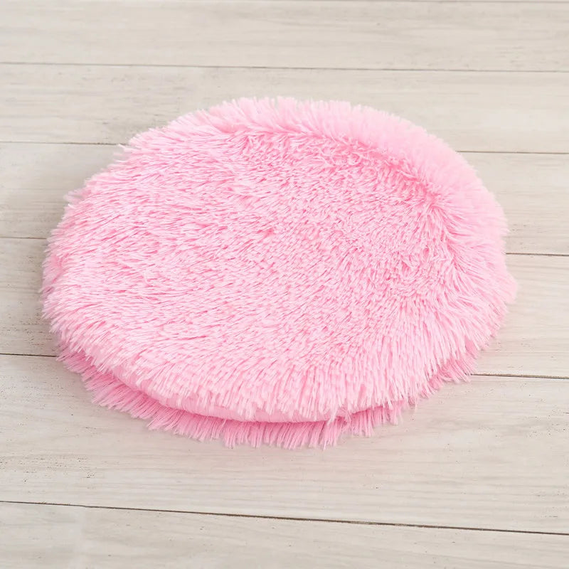 Soft Plush Round Cat Bed Mat