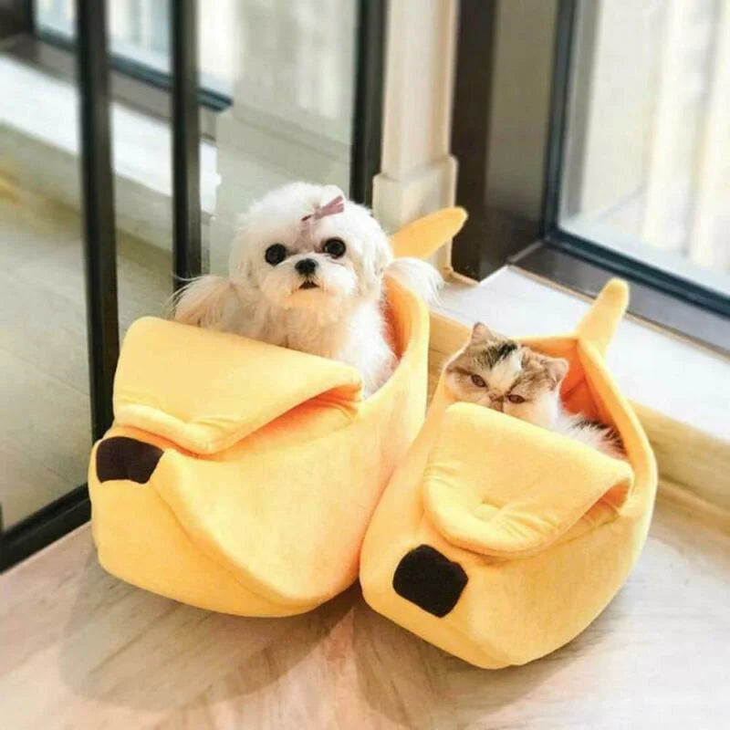 Banana Cat Bed House Cute Funny