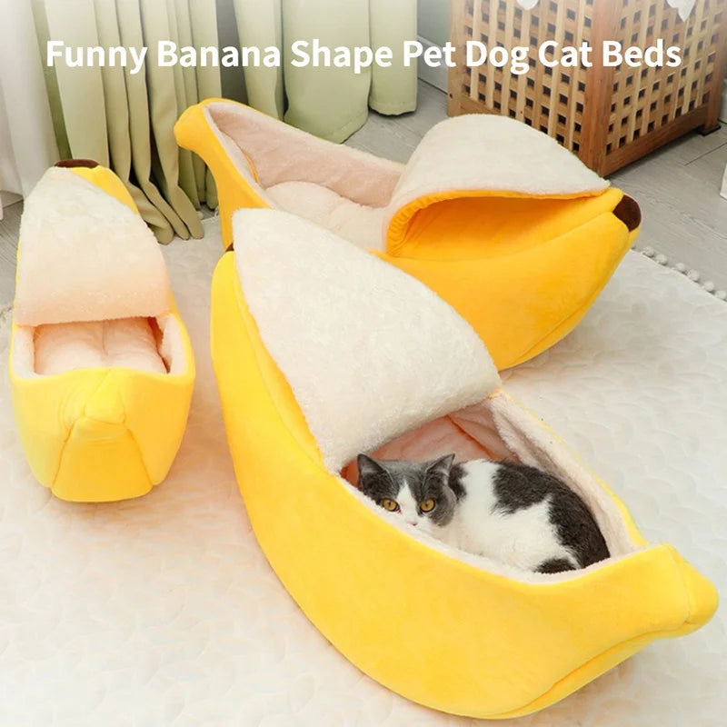 Banana Cat Bed House Cute Funny
