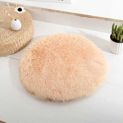 Soft Plush Round Cat Bed Mat