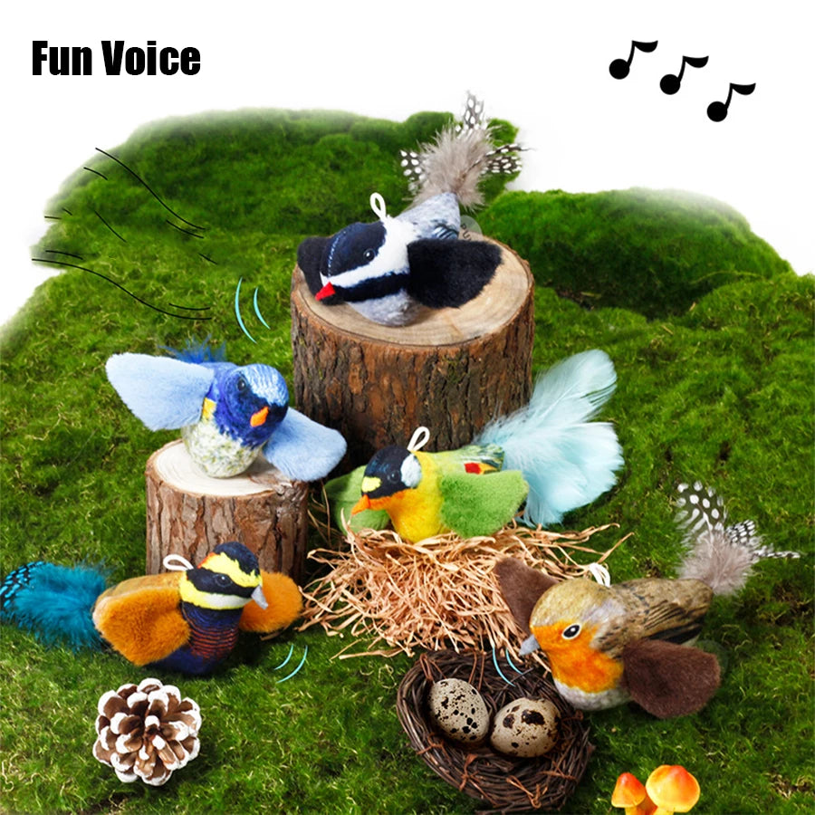 Pet simulation calling bird plush