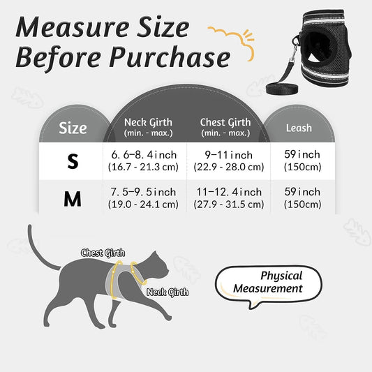 Cat Harness and Leash Set