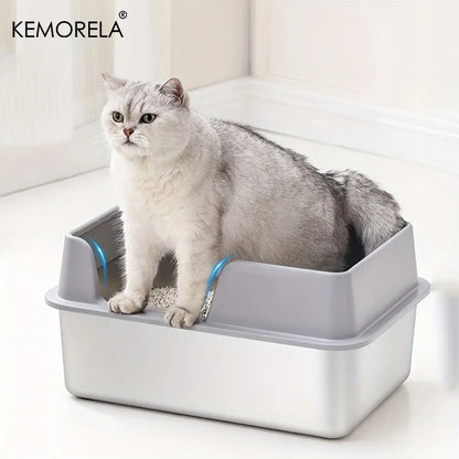 Extra Large Stainless Steel Cat Litter Box