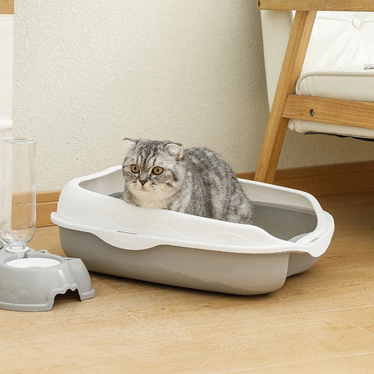 Semi Enclosed Splash Proof Cat Toilet