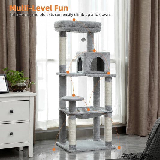 Cat Tree for Indoor Cats 5-Level Cat Tower