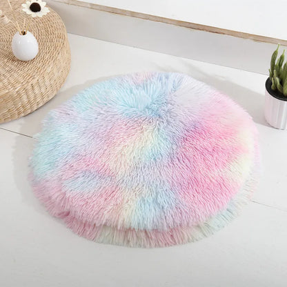 Soft Plush Round Cat Bed Mat