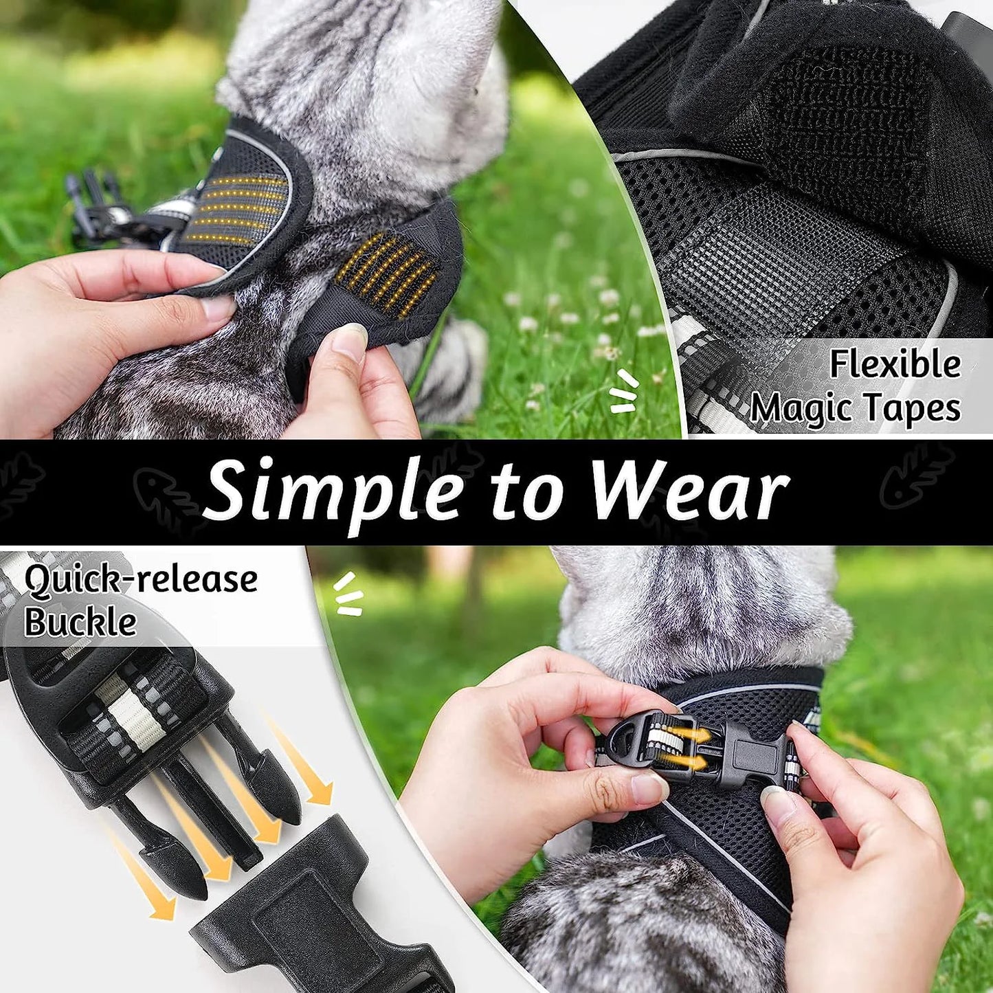 Cat Harness and Leash Set