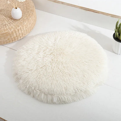 Soft Plush Round Cat Bed Mat