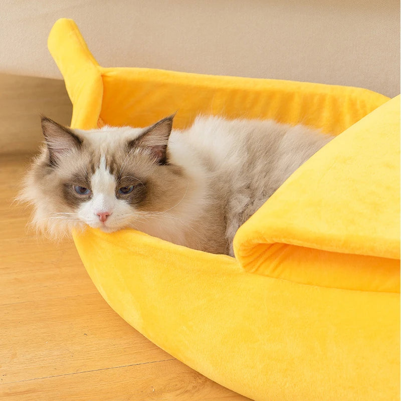 Banana Cat Bed House Cute Funny