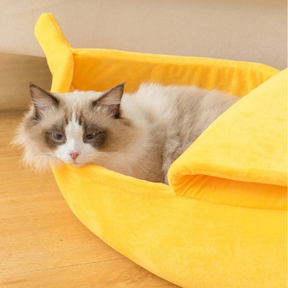 Banana Cat Bed House Cute Funny