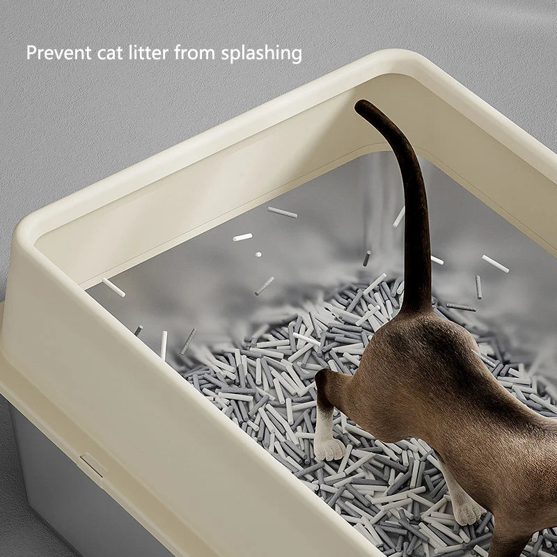 Large stainless steel cat litter box