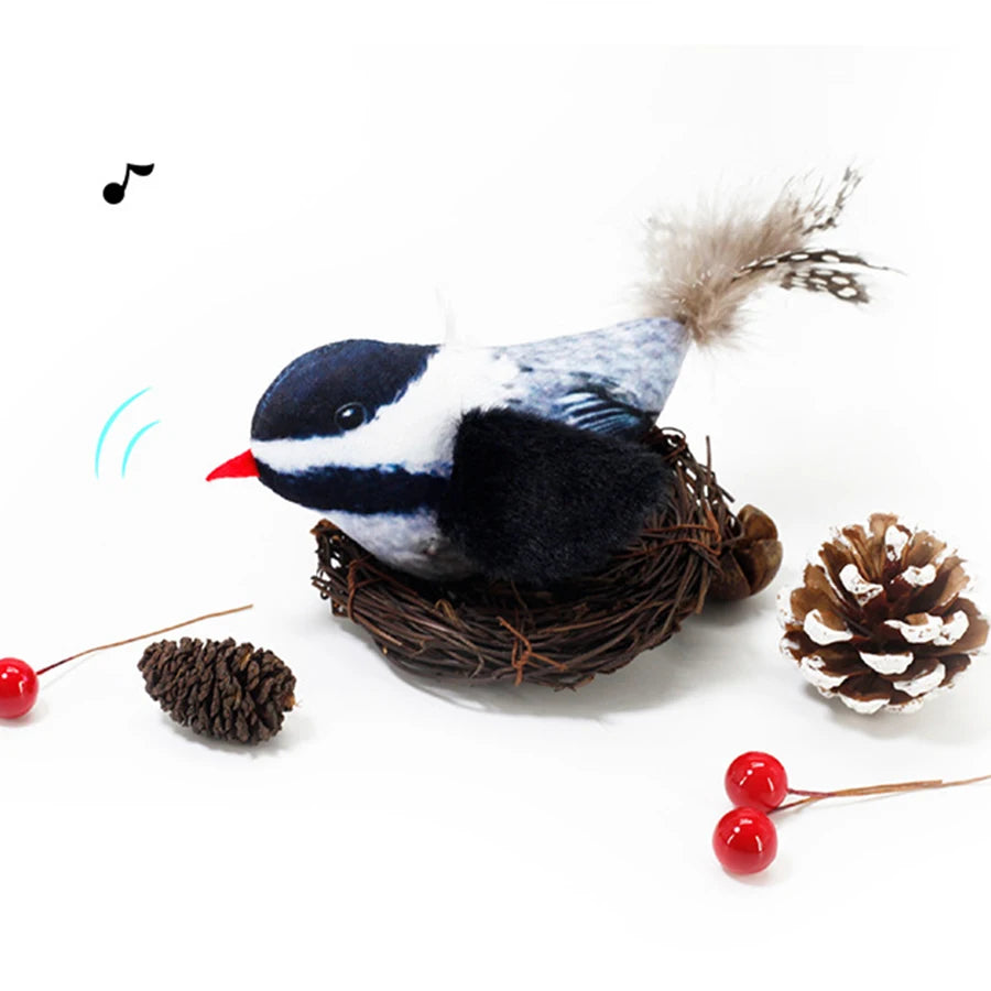 Pet simulation calling bird plush
